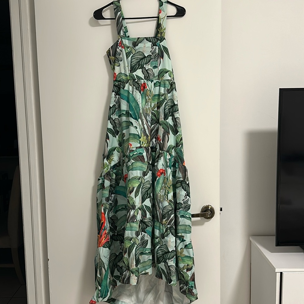 Colorful dress ruffle